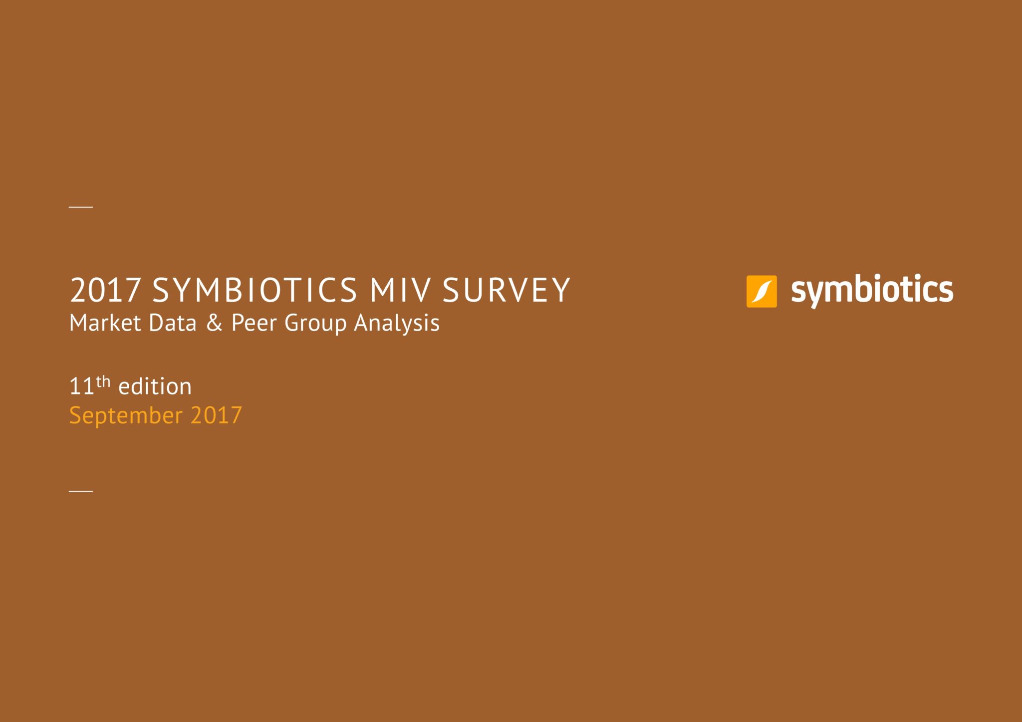 2017 Symbiotics Microfinance Investment Vehicles Survey • Symbiotics Group