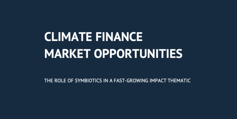 Climate Finance: Market opportunities