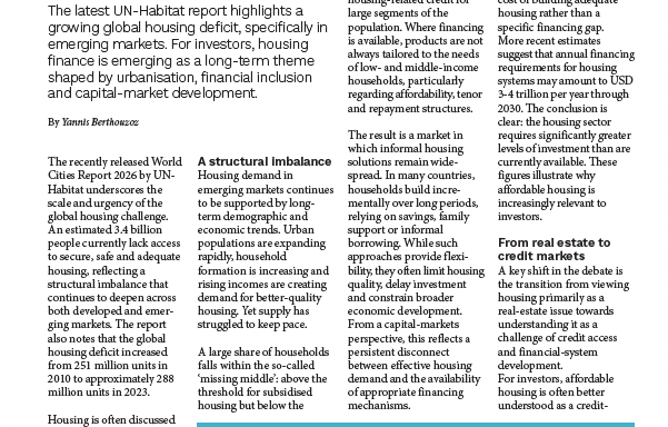 Housing Finance in Emerging Markets